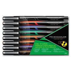 Prismacolor Art Marker, Chisel, Assorted, 8/Pack SAN1738863