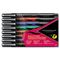 Prismacolor Brush Tip Marker, Assorted Colors, 8/Set SAN1736674