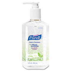 PURELL Green Certified Instant Hand Sanitizer Gel, 12 oz Pump Bottle, Clear GOJ369112