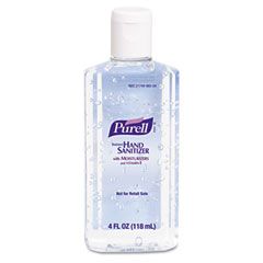 PURELL Instant Hand Sanitizer, 4-oz. Flip-Cap Bottle, 24/Carton GOJ965124