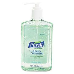 PURELL Instant Hand Sanitizer w/Aloe, 12-oz. Pump Bottle, 12/Carton GOJ363912CT