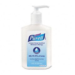 PURELL Moisture Therapy Instant Hand Sanitizer, 8-oz. Pump Bottle, White GOJ955212CMR