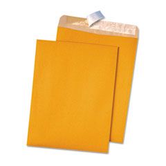 Quality Park 100% Recycled Brown Kraft Redi-Strip Envelope, 10 x 13, Light Brown, 100/Box QUA44711