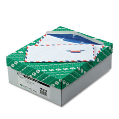 Quality Park Air Mail Envelope, Traditional, #10, White, 500/Box QUA16210