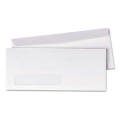 Quality Park Business Window Envelope, Contemporary, #10, White, 500/Box QUA90120