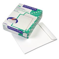 Quality Park Catalog Envelope, 10 x 13, White, 100/Box QUA41613