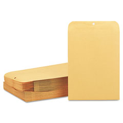 Quality Park Clasp Envelope, 10 x 13, 28lb, Light Brown, 100/Box QUA37897