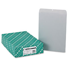 Quality Park Clasp Envelope, 12 x 15 1/2, 28lb, Executive Gray, 100/Box QUA38610