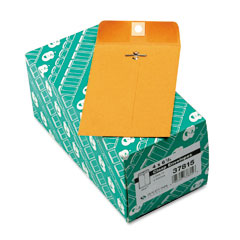 Quality Park Clasp Envelope, 4 x 6 3/8, 28lb, Light Brown, 100/Box QUA37815