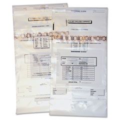 Quality Park Coin Totes, Double Handle, 13 x 25, Clear, 100 per Pack QUA45240