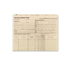 Quality Park Employee Record Jackets, 11 3/4 x 9 1/2, 11 Point Manila, 100/Box QUA69999
