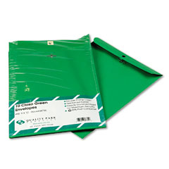 Quality Park Fashion Color Clasp Envelope, 9 x 12, 28lb, Green, 10/Pack QUA38735