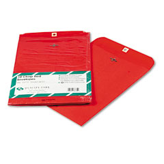 Quality Park Fashion Color Clasp Envelope, 9 x 12, 28lb, Red, 10/Pack QUA38734