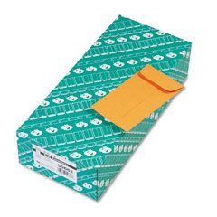 Quality Park Kraft Coin & Small Parts Envelope, Side Seam, #6, Light Brown, 500/Box QUA50662