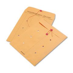 Quality Park Light Brown Kraft String & Button Interoffice Envelope, 10 x 13, 100/Carton QUA63563