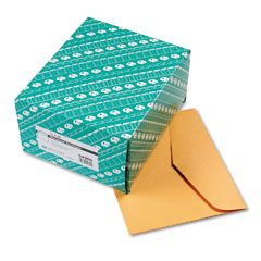 Quality Park Open Side Booklet Envelope, Traditional, 12 x 10, Light Brown, 100/Box QUA54300