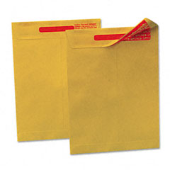 Quality Park Reveal-N-Seal Catalog Envelope, 10 X 13, Light Brown, 100/Box QUA44420