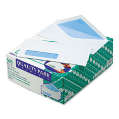 Quality Park Security Business Envelope, Address Window, Contemporary, #10, White, 500/Box QUA90130