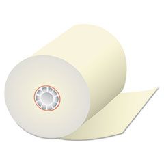 Quality Park Single-Ply Thermal Cash Register Rolls, 3-1/8" x 230 feet, Canary, 50/Carton QUA15617