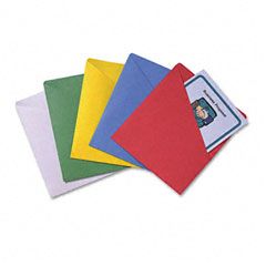 Quality Park Slash-View Pocket Organizers, Letter, Assorted Colors, 25/Pack QUA89503
