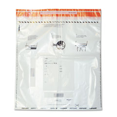 Quality Park Tamper-Evident Deposit Bags, 20 x 20, Clear, 100 per Pack QUA45241