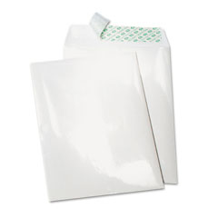 Quality Park Tech-No-Tear Catalog Envelope, Poly Coating, Side Seam, 9 x 12, White, 100/Box QUA77190