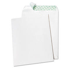 Quality Park Tech-No-Tear Catalog Envelope, Poly Lining, Side Seam, 9 x 12, White, 100/Box QUA77390