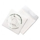 Quality Park Tech-No-Tear CD/DVD Sleeves, 100/Pack QUA77203
