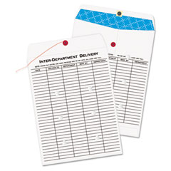 Quality Park White Kraft Velcro Antimicrobial Interoffice Envelope, 10 x 13, 100/Box QUA63663