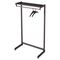 Quartet 36" Wide Single-Side Garment Rack w/Shelf, Powder Coated Textured Steel, Black QRT20213