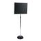Quartet Adjustable Single-Pedestal Magnetic Letter Board, 20 x 16, Black/Gray Frame QRT7920M