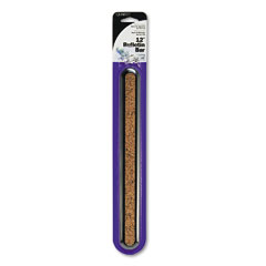 Quartet Bulletin Bar II Natural Cork Bulletin, 12 x 1 3/4, Natural, Black Frame QRT23401