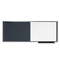 Quartet Bulletin/Dry Erase Board, Fabric/Fiberboard, 36 x 18, Gray/White, Gray Frame QRTWC3618