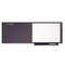 Quartet Bulletin/Dry Erase Board, Fabric/Fiberboard, 48 x 18, Gray/White, Gray Frame QRTWC4818