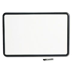 Quartet Contour Dry-Erase Board, Melamine, 36 x 24, White, Gray Frame QRT7553