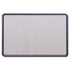 Quartet Contour Fabric Bulletin Board, 36 x 24, Light Blue, Plastic Navy Blue Frame QRT7693BE