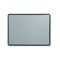 Quartet Contour Fabric Bulletin Board, 48 x 36, Light Blue, Plastic Navy Blue Frame QRT7694BE