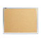 Quartet Cork Bulletin Board, Natural Cork/Fiberboard, 24 x 18, Aluminum Frame QRT2301