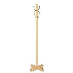 Quartet Costumer, Four Hooks, Solid Wood, Oak QRT2012