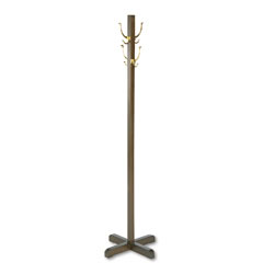 Quartet Costumer, Four Hooks, Solid Wood, Walnut QRT2013