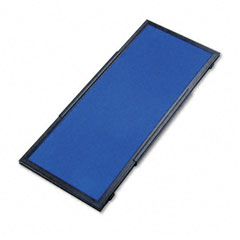 Quartet Display System Optional Header Panel, Fabric, 24 x 10, Blue/Gray/Black PVC Frame QRTSB93501Q