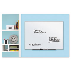 Quartet Dry Erase Board, Melamine Surface, 24 x 18, Aluminum Frame QRT75112
