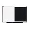 Quartet Dry Erase/Bulletin Board, Embossed Foam, 36 x 24, Black/White, Aluminum Frame QRTBTE643A