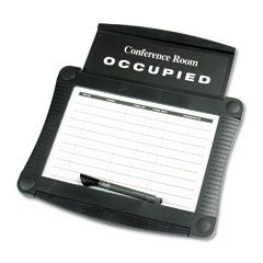Quartet Dry-Erase Conference Room Scheduler, 15 1/2 x 14 1/4, White, Gray Frame QRT995
