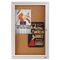 Quartet Enclosed Bulletin Board, Natural Cork/Fiberboard, 24 x 36, Aluminum Frame QRT2363