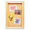 Quartet Enclosed Bulletin Board, Natural Cork/Fiberboard, 24 x 36, Oak Frame QRT363
