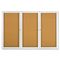 Quartet Enclosed Bulletin Board, Natural Cork/Fiberboard, 72 x 48, Aluminum Frame QRT2367