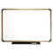 Quartet Euro Frame Dry-Erase Board, Porcelain/Steel, 36 x 24, White/Aluminum Frame QRTP563T