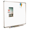 Quartet Euro Frame Dry-Erase Board, Porcelain/Steel, 48 x 36, White/Aluminum Frame QRTP564T