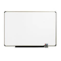Quartet Euro Frame Dry-Erase Board, Porcelain/Steel, 72 x 48, White/Aluminum Frame QRTP567T